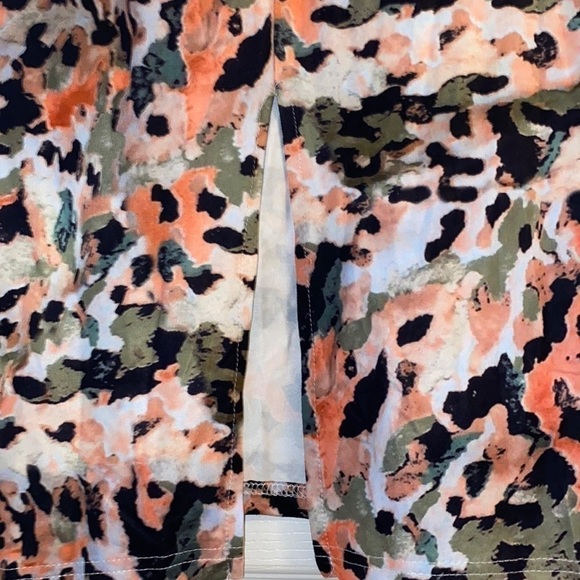 Tie Dye Split Back Bodycon Dress Size Xl - Picture 8 of 13